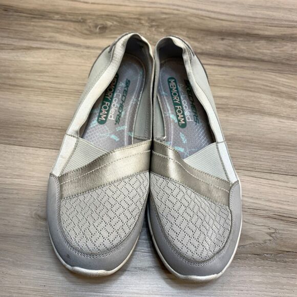 Skechers Be Lux Daylights Air-Cooled Memory Foam Grey/Silver Women's 7 - Picture 6 of 11